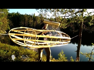 video самодельная прозрачная байдарка из веток и пленки homemade stretch wrap kayak sex