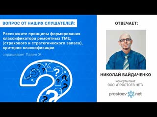 video 19 принципы формирования классификатора ремонтных тмц страхового и стратегического запаса тоир rcm sex
