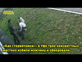 video как стервятники в уфе трое неизвестных жестоко избили мужчину и обворовали sex