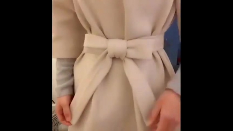 video как красиво завязать пояс на пальто sex
