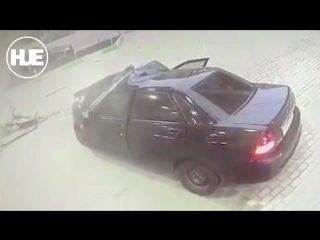 video в махачкале водитель не справился с управлением и врезался в запрау sex