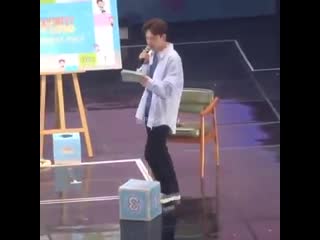 video the way jongdae is narrating is so dramatic jdjdjd look at him going to minseok and both started singing cherry sex