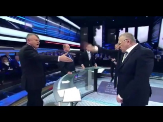 video жириновский потерял контроль обещал массовые молодые и напал на гостя телешоу sex