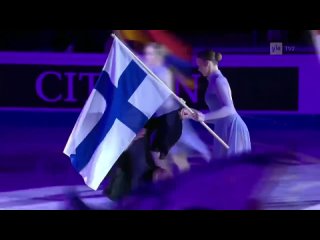 video трансгендер минна мария антикайнен на церемонии открытия чемпионата европы по фигурному катанию 2023 в финском sex