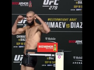 video хамзат чимаев взвешивание перед ufc 279 sex
