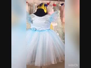 video несравненное бело голубое платье в горошек с пышной юбочкой sex