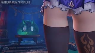 video квест ке цин genshin impact keqing hentai tentacle хентай тентакли sex