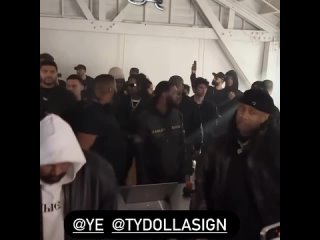 video ye и ty dolla ign на закрытом прослушивании альбома vultures 2 sex