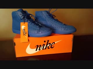 video женские кроссои nike blazer premium low speed red sex