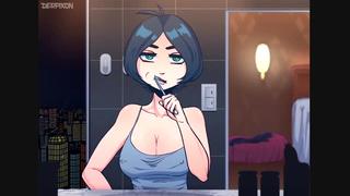 video derpixon time stopped brush blowjob hentai sex