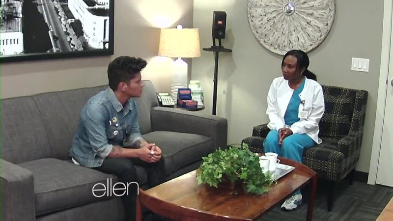 video снято скрытой камерой бруно с медсестрой на the ellen show sex