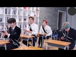 video teacher minhyuk trying to instruct the king of giving monbebe hearts wonho how to do it properly teacher youre sex