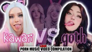 video comp kawaii vs goth tiktok girls pmv porn compilation by noodledude cosplay teen e girl splitscreen dance challange sex
