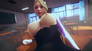 video gwen stacy pov tittyfuck paizuri big boobs oral sex kunilingus missionary 3d sex porno hentai marvel spider man sex