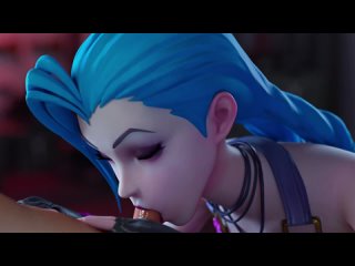 video jinx oral sex minet blowjob facefuck deepthroat small dick 3d sex porno hentai lol league of legends arcane sex
