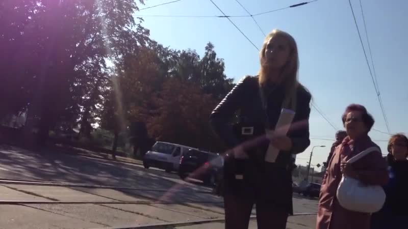 video у симпотичной блондинки под юбкой сексуальная попочка в черных колготках sex