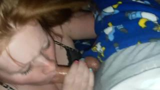 video real daughter sucking fathers dick giving sloppy wet blowjob when mother is sleeping family incest taboo homemade sex