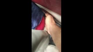 video ass groped bbw fat egyptian muslim slut in hijab let her hips touch by stranger in bus public touched voyeur sex