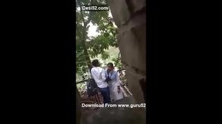 video indian college students bunking class and fucking outdoor whore doggy fucked slut gives quick handjob blowjob sex