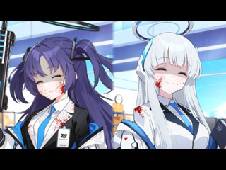 video hanstno blue archive yandere yuuka and noa costum lobby sex