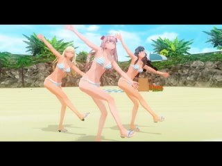 video com3d2 sunシャイン夏 ビキニ３人バージョンslender trio sex