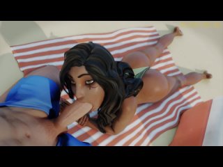 video овервотч 3д хентай анимация overwatch hentai porn 3d минет на пляже ana полированный нефритовый колокольчик sex