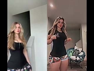 video красивая девушка танцует в тик токе в красивой одежде тверк большая задница смотри в великолепно танцует и трясет sex