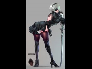 video ниер nier аниме тик ток рисованные девочки секси хентай sex