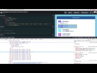 video staggered list animation with css inline variables sex