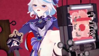 video furina x arlecchino фурина x арлекино genshin impact sex