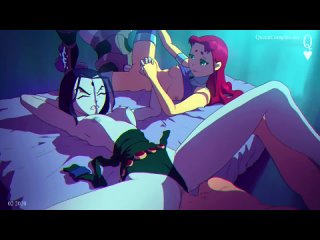 video raven x starfire рэйвен x старфайр teen titansqueen complex sex