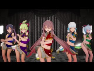 video abhinandan mona x kuki shinobu x hu tao x ayaka x ganyu мона x куки шинобу x ху тао x аяка x гань юй genshin sex