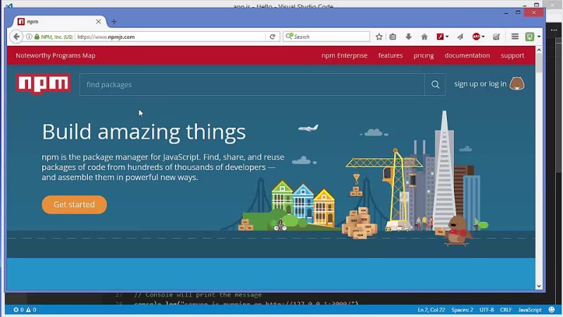 video node js tutorial for beginners 17 node package manager npm sex