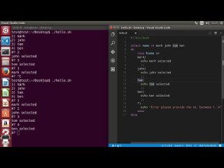 video shell scripting tutorial for beginners 21 select loop sex