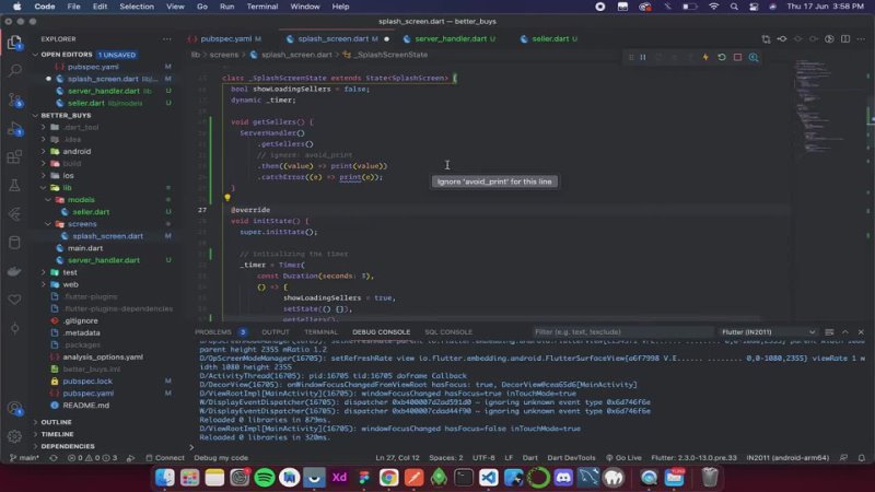 video flutter shopping app tutorial 19 seller model and setting up http in flutter sex