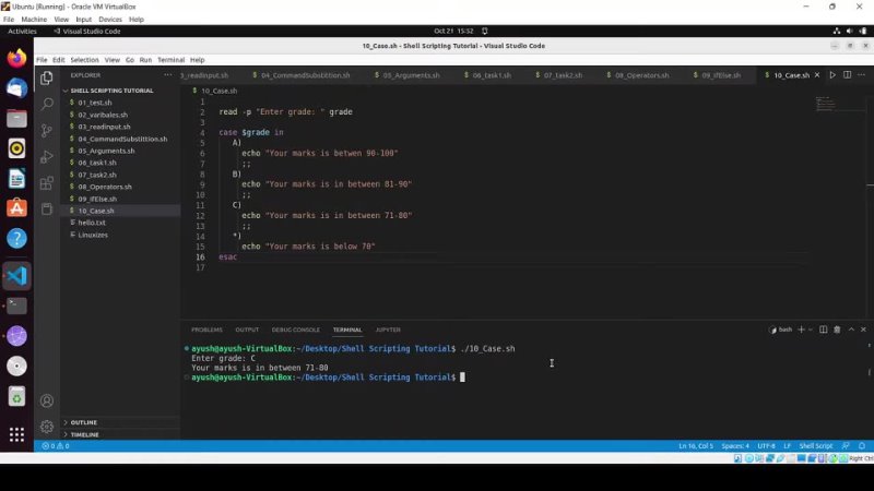 video how to use case statements in bash scripts shell scripting tutorial for beginners sex