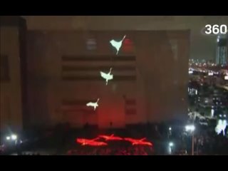 video 24 марта в день общенационального траура в 1955 на здании крокус сити холл появилась проекция журавли бесконечный sex
