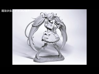 video 初音ミク魔法少女とチョコレゐトのフィギュアを作ってみた粘土how to make a figure of magical girl and chocolate sex