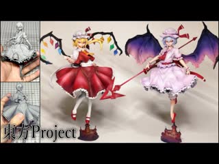 video 東方projectスカーレット姉妹のフィギュアを作ってみた粘土how to make a figure of scarlet sisters touhou project sex