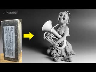 video 響けユーフォニアム中川夏紀birthday concert ver のフィギュアを作ってみたclay figure 粘土soundeuphonium nathuki nakagawa sex