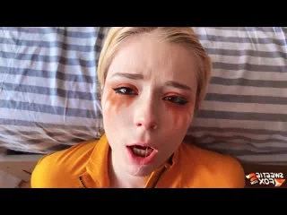 video ей грубо трахнули рот sweetie fox blonde deep blowjob and riding on cock in yellow dress and torn pantyhose сосёт sex