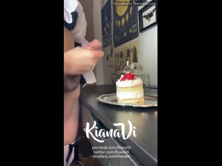 video kiyana vi cum on cake eating транс ts tranny trap trans порно секс shemale transsex telegram transmilks sex