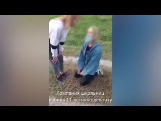 video компания школьниц избила 18 летнюю девочку sex