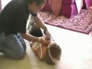 video barefoot hogtied and wrap gagged sex