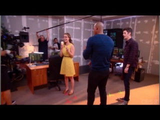 video melissa benoist and grant gustin behind the scenes of worlds finest sex