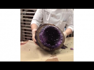 video восхитительные сахарные жеоды how a culinary student made these giant chocolate geodes sex