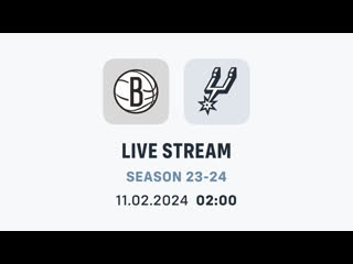 video прямая трансляция матча сан антонио бруклин san antonio spurs at brooklyn nets live stream 11 02 2024 sex