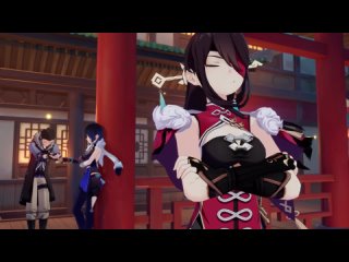 video the exquisite night chimes cutscene animation a brilliant banquet of music genshin impact sex