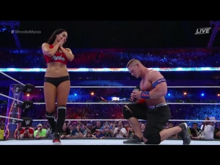 video джон сина сделал предложение прямо на ринге wwe sex