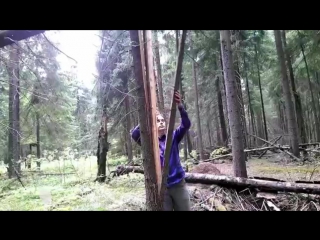video самодельная прозрачная байдарка из веток и пленки homemade stretch wrap kayak sex